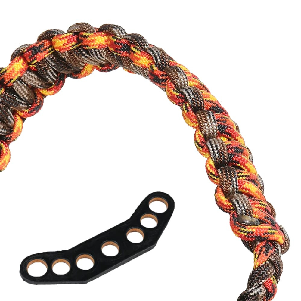 Paradox Hot Fall Camo Custom Cobra Braid Bow Wrist Sling w/Leather Mount PBSE-CC-5 - Paradox