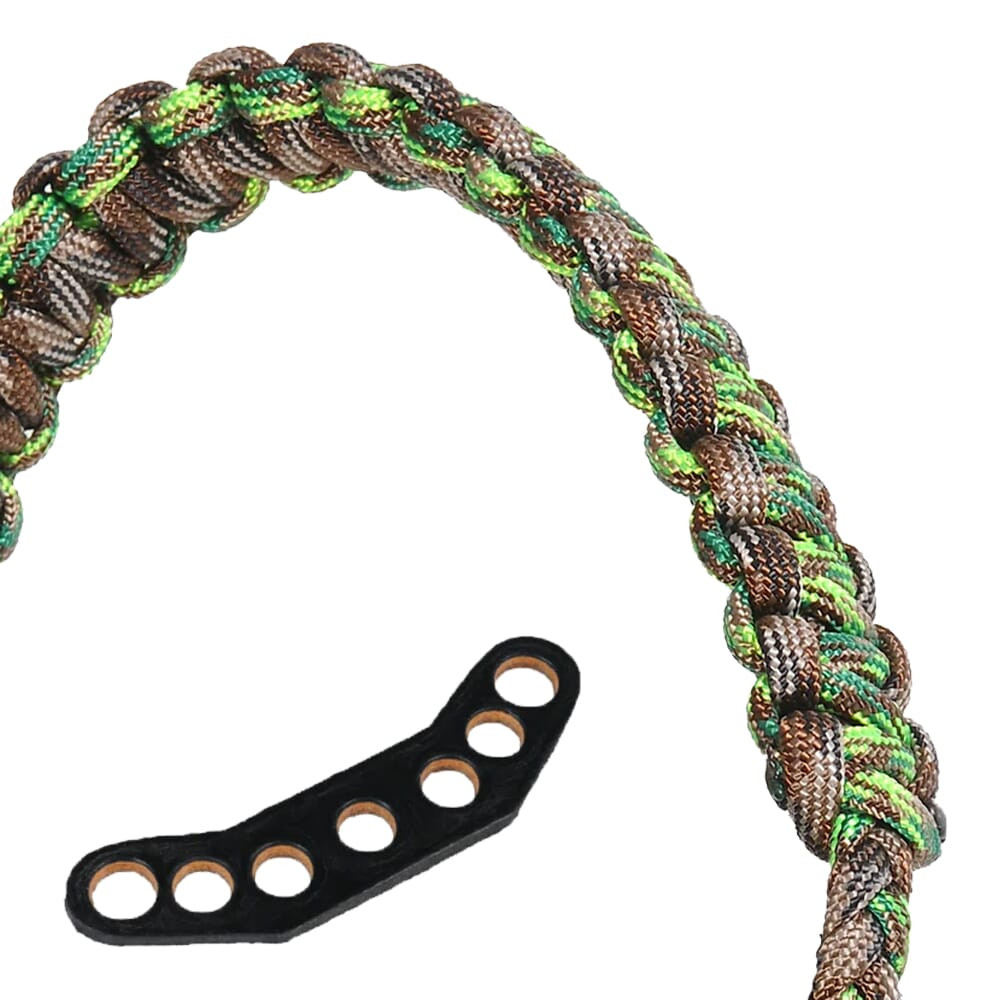 Paradox Cool Spring Camo Custom Cobra Braid Bow Wrist Sling w/Leather Mount PBSE-CC-6 - Paradox