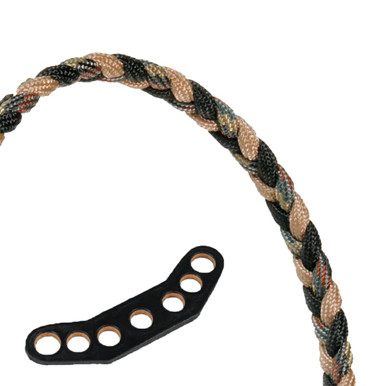 Paradox Black/Tan/Camo Original Braid Bow Wrist Sling w/Synthetic Mount PSYN-C-17 - Paradox