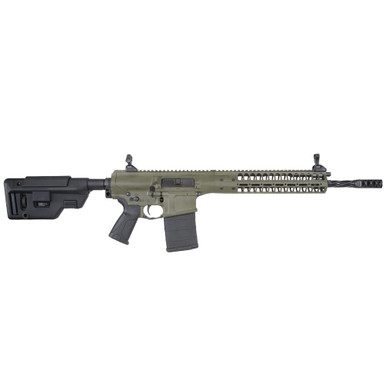 LWRC International LWRC REPR MKII 7.62x51 16.1" 1:10" 5/8x24 Spiral Fluted Bbl OD Green Side Charge Rifle REPRMKIIR7ODGF16SC - LWRC International
