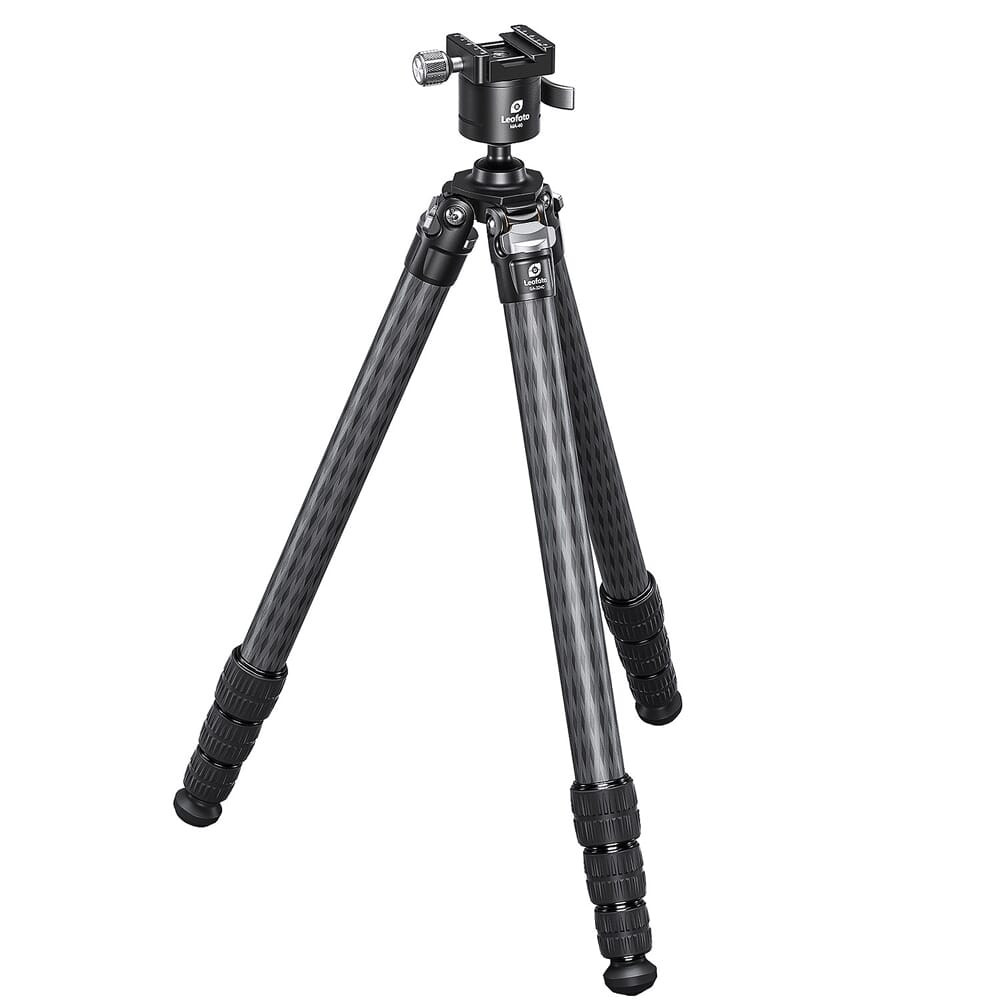 Leofoto SA Series SA-324C Tapered SOAR Rifle Tripod w/MA-40 40mm Rapid-Lock Ball Head Set SA-324C-MA-40 - Leofoto