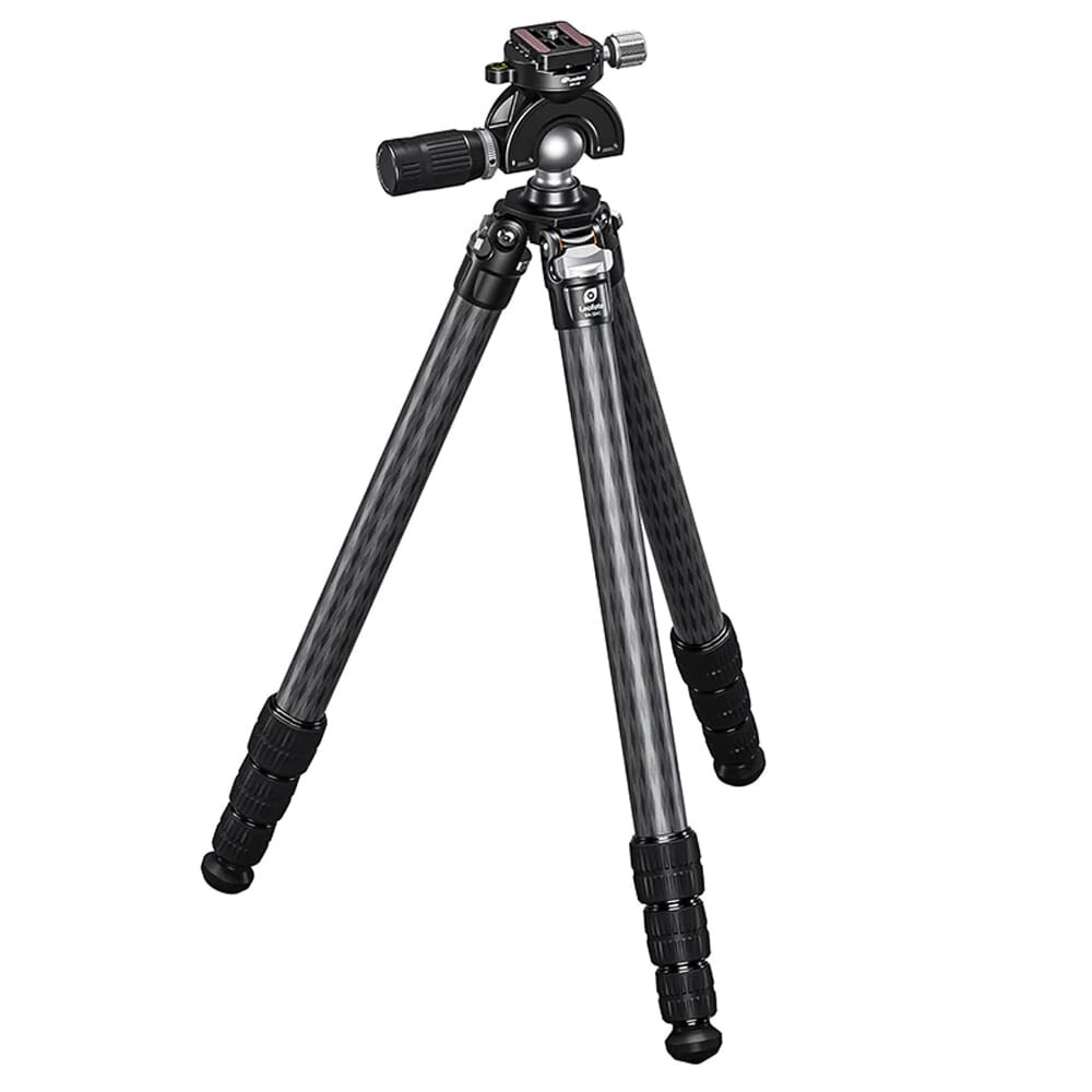 Leofoto SA Series SA-324CL(Long) Tapered SOAR Rifle Tripod w/MH-40S Panning Ball Head Set (Max Load: 33lb) SA-324CL-LONG-MH-40S - Leofoto