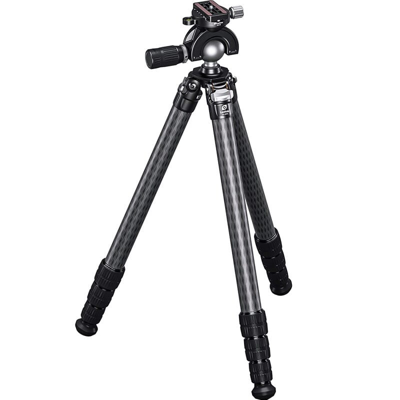 Leofoto SA Series SA-364C Tapered SOAR Rifle Tripod w/MH-50S Panning Ball Head Set (Max Load: 44lb) SA-364C-MH-50S - Leofoto