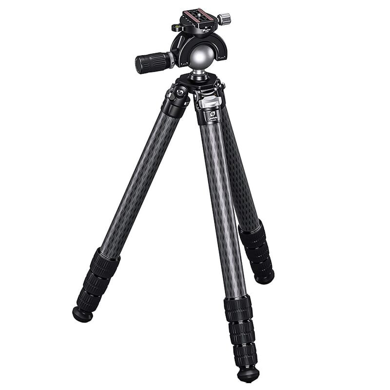 Leofoto SA Series SA-404C Tapered SOAR Rifle Tripod w/MH-60S Panning Ball Head Set (Max Load: 55lb) SA-404C-MH-60S - Leofoto