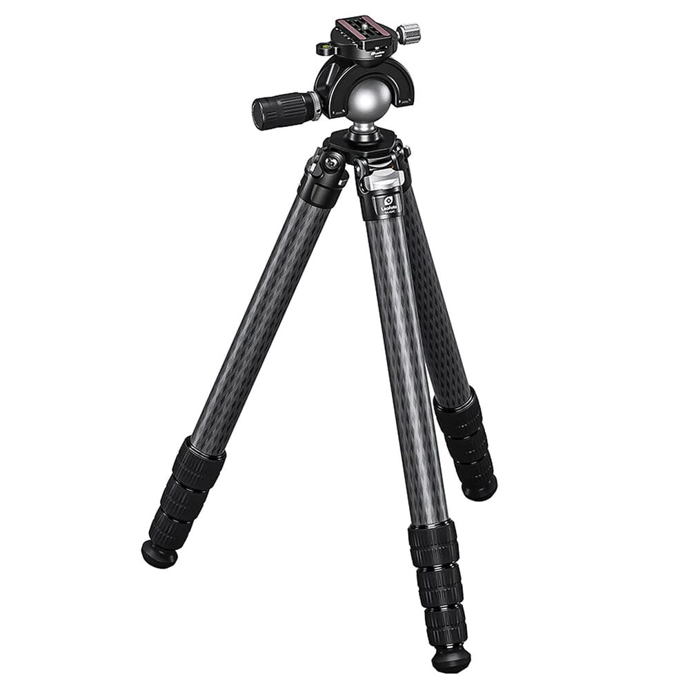 Leofoto SA Series SA-404CL(Long) Tapered SOAR Rifle Tripod w/MH-60S Panning Ball Head Set (Max Load: 55lb) SA-404CL-LONG-MH-60S in Black - Leofoto