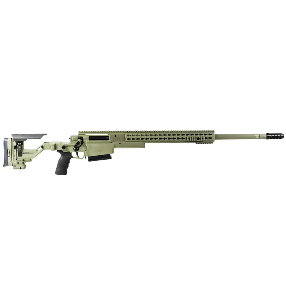 Accuracy International AXSR Folding Rifle .338 Lapua Mag Sage Green 27"Bbl 3/4"-24 w/Brake SR38L27MGR - Accuracy International
