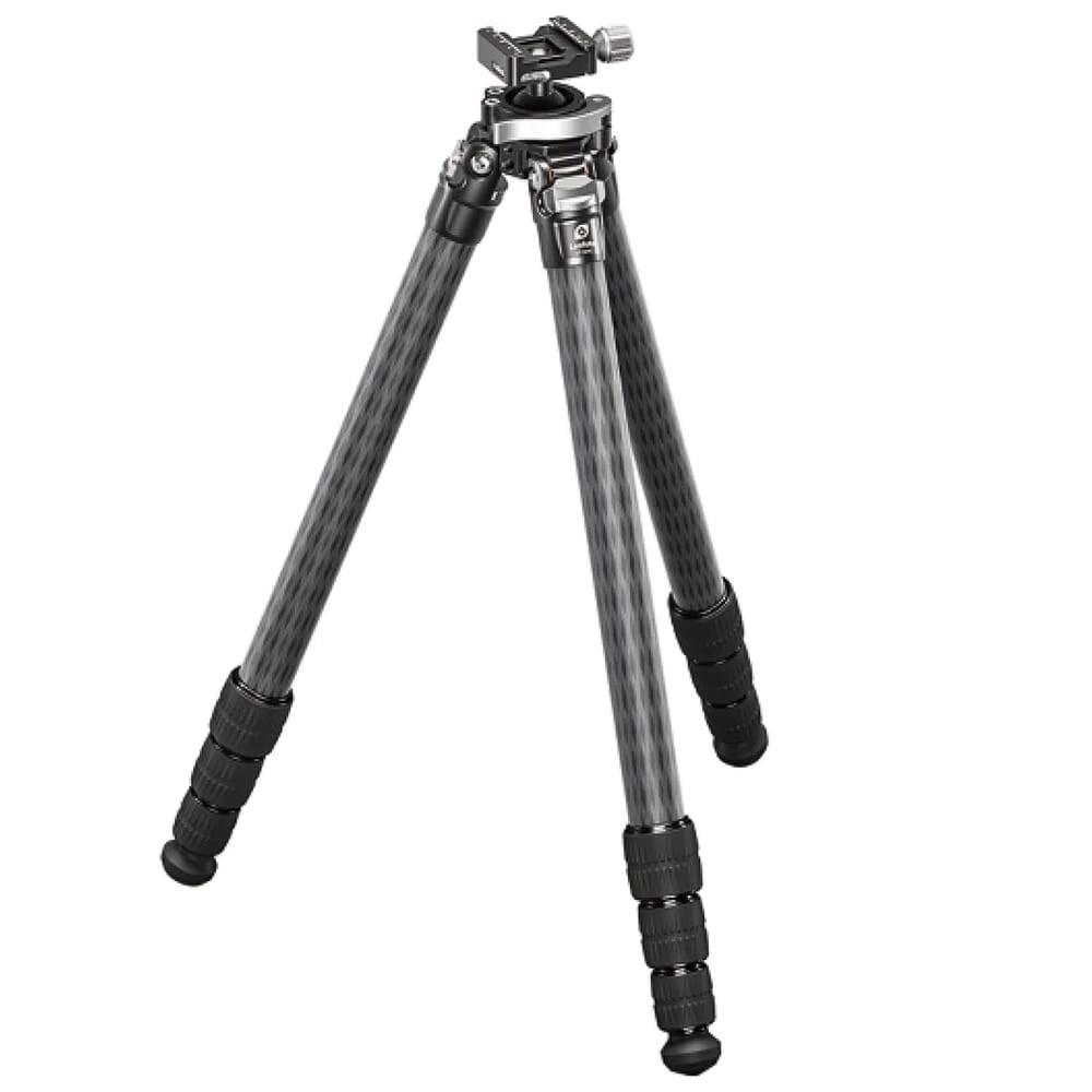 Leofoto ST Series ST-364CL(K) Carbon Fiber Rifle Tripod w/Built-in Lever Control Ball Head ST-364CLK - Leofoto