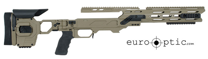 Cadex Defense Cadex Dual Strike Stiller .375CT Tan/Black Skeletonized Chassis STKDL-STL-RH-XL4 - Cadex Defense