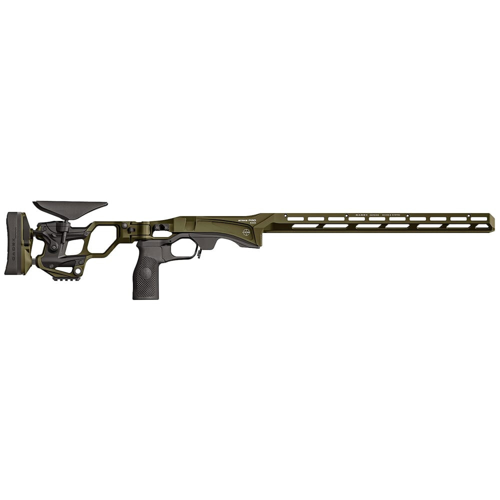 Cadex Defense Strike PRO Rem 700 SA RH PRO Folding OD Green Chassis STKPRO-REM-RH-SA-PNAB-ODG in Olive Drab Green - Cadex Defense