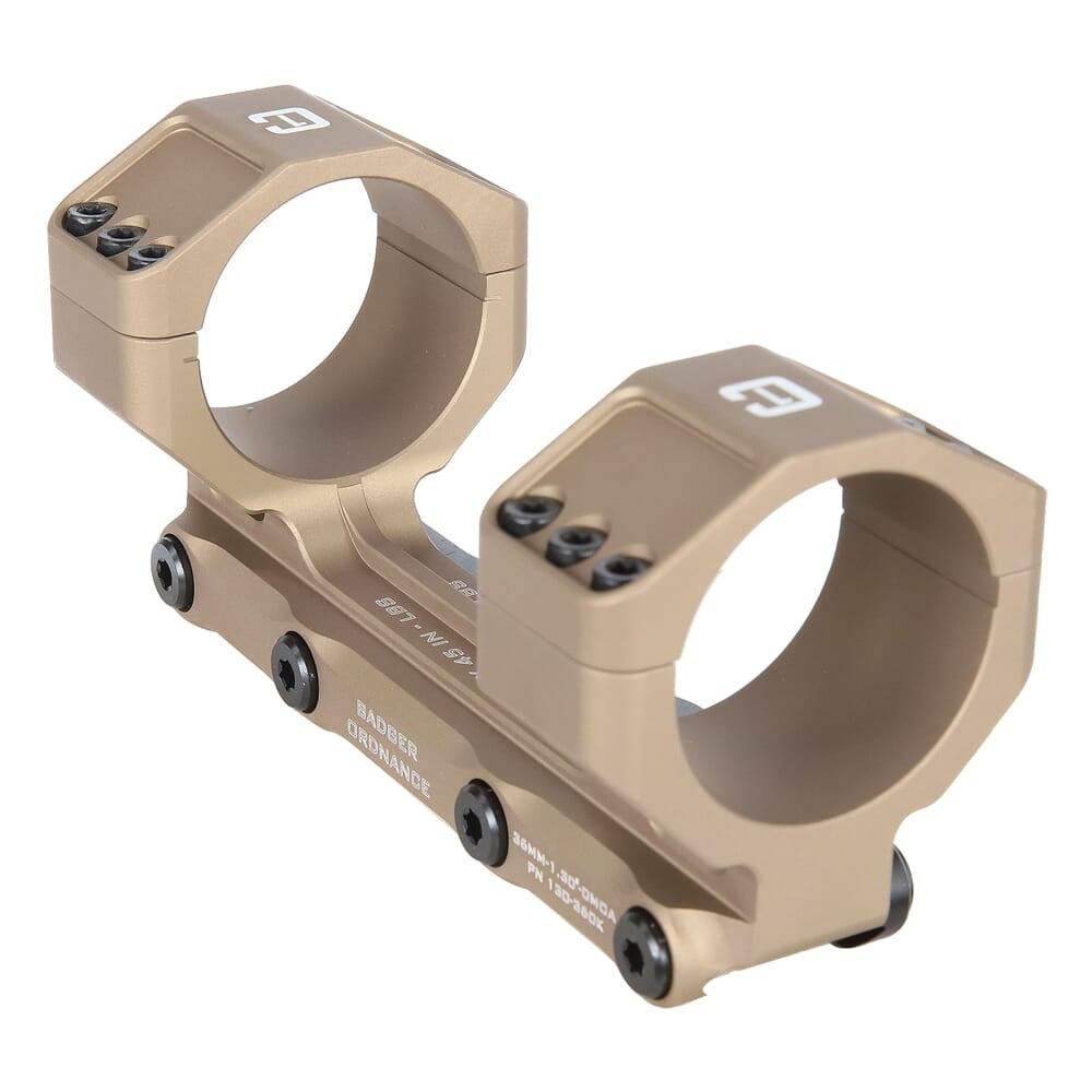 Badger Ordnance C.O.M.M. MAX 36mm 1.30" 0MIL/0MOA Tan Scope Mount 130-360K - Badger Ordnance