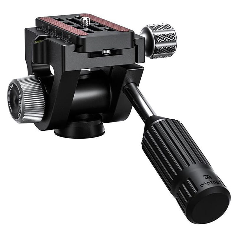 Leofoto Mini Arca Swiss Binocular and Camera Fluid Head SW-02 in Black - Leofoto