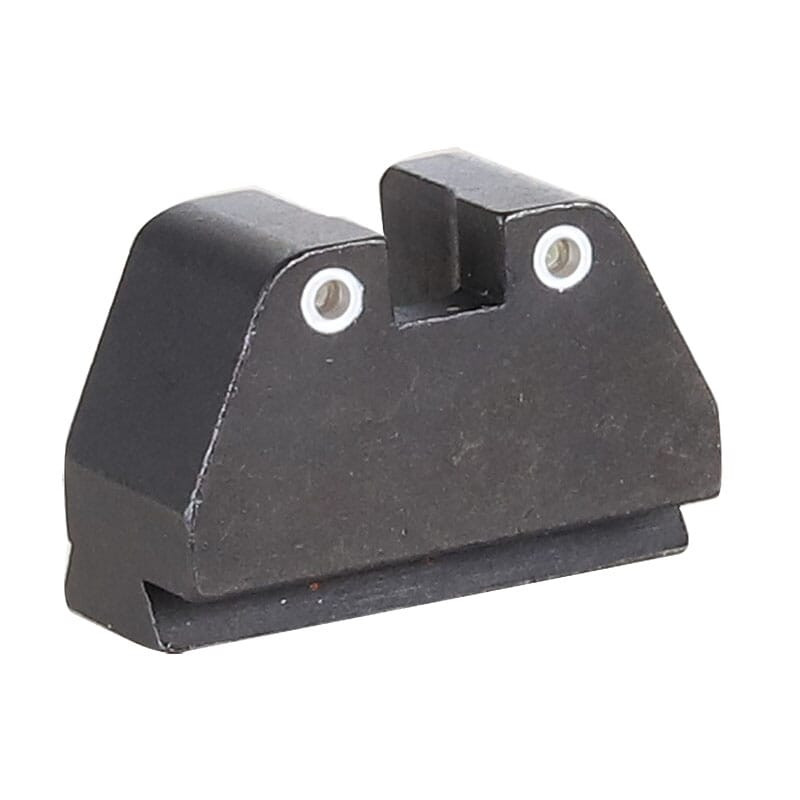 Ameriglo Grn Trit 2-Dot White Outlines .492"H .150" Sq Notch Rear Sight for SW M&P (2.0 Core Dovetail) SW-2100R - Ameriglo