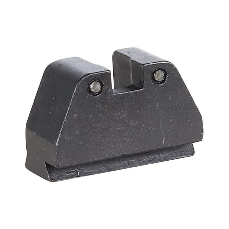 Ameriglo Grn Trit 2-Dot Black Outlines .492"H .150" Sq Notch Rear Sight for SW M&P (2.0 Core Dovetail) SW-2200R - Ameriglo