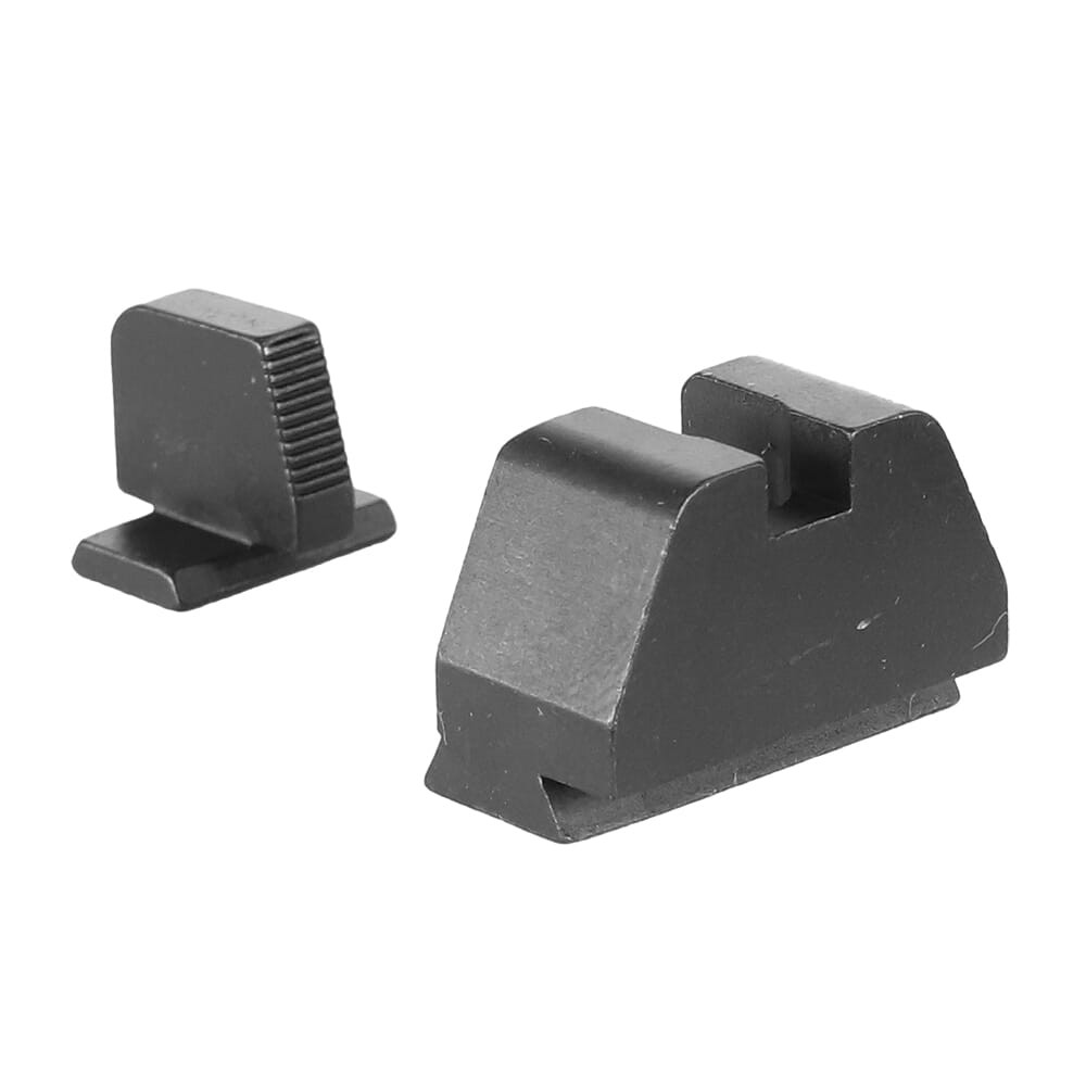 Ameriglo Optic Compatible Black Serrated .378"F , Black .492"R Sight Set for S&W M&P (2.0 Core Dovetail) SW-429 - Ameriglo