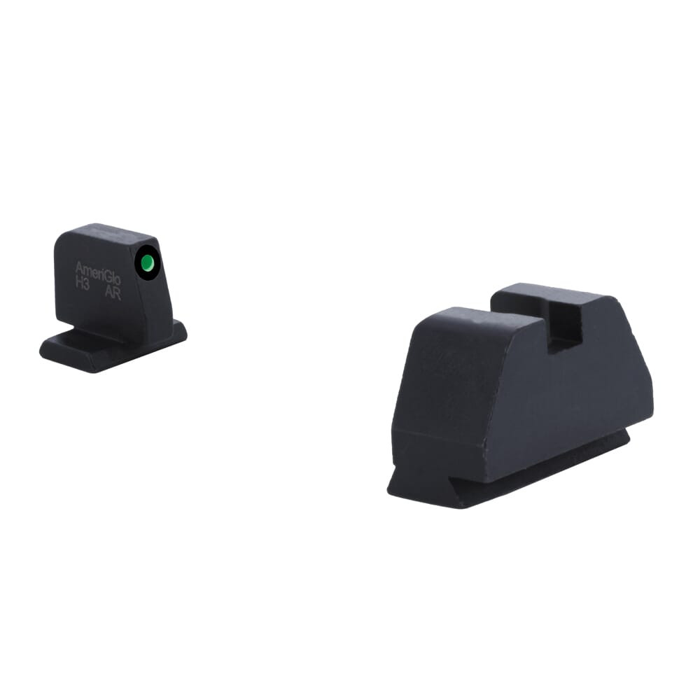 Ameriglo Optic Compatible Black Outline .378"F , Black .492"R Sight Set for S&W M&P (2.0 Core Dovetail) SW-809 - Ameriglo