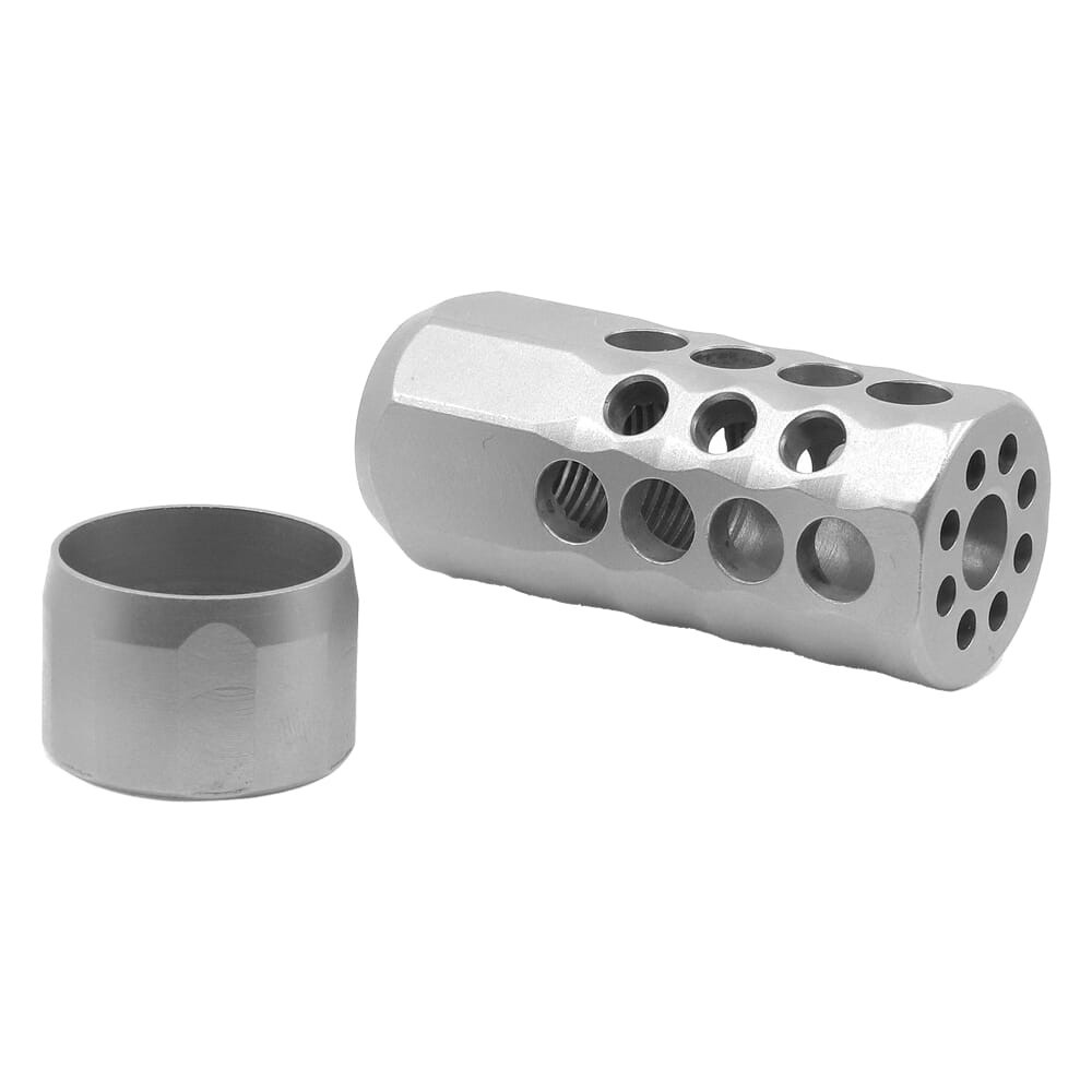 Mountain Tactical Company Mountain Tactical CTR 6.5mm Rad Stainless Muzzle Brake T3T3XRB-6.5mmS - Mountain Tactical Company