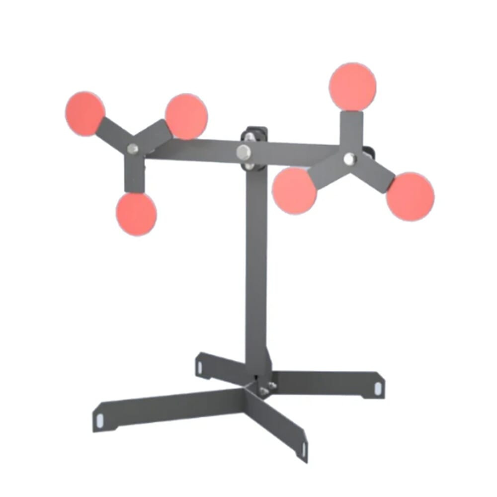 Precision Targets Triple Trouble Triangle 3/8" 6-Plate Double Revolving Plate Rack TTT-3-8-6PDRPR - Precision Targets