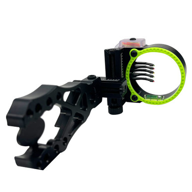 Black Gold Widow Maker 2" Guard 5-Pin Black .019 LH Bow Sight WMX5-L - Black Gold