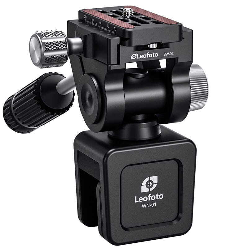Leofoto Car Window Clamp w/SW-02 Fluid Head Kit WN-01-SW-02 - Leofoto