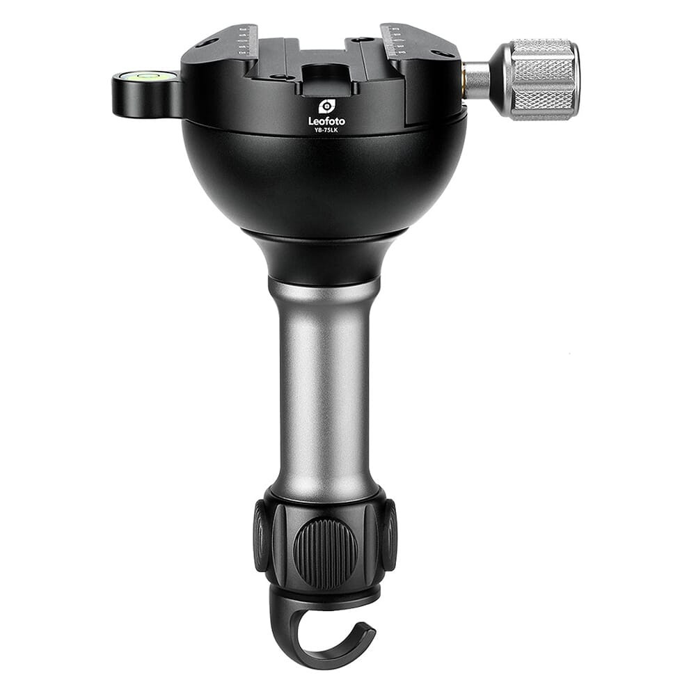 Leofoto 75mm Leveling Half-Ball Arca Compatible Adapter w/Clamp Knob Control YB-75LK - Leofoto