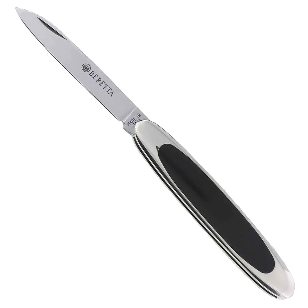 Beretta Traditional Gentlemen's 2.5" Folding Blade Knife w/Nickle Silver/Ebony Inlay Handle 170EB - Beretta