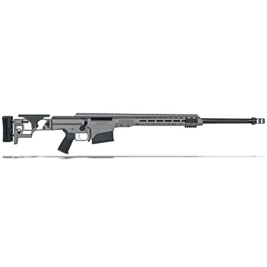 Barrett MRAD .338 Norma Mag Folding Stock Tungsten Grey Cerakote 26" Fluted Bbl 1:9.4" Rifle 18483 - Barrett