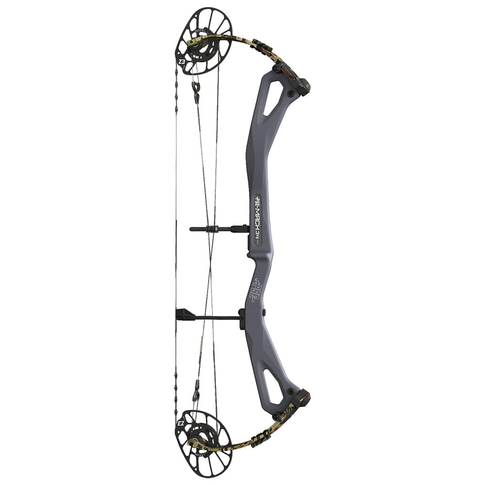 PSE Archery PSE Mach 34 E2 LH Charcoal Riser/Sub Alpine Limbs 29-50 Bow 2234E2LGS2950 in Multiple - PSE Archery