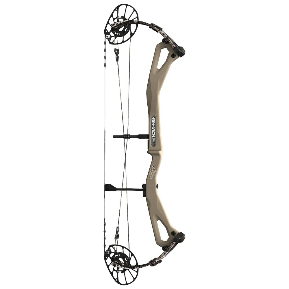 PSE Archery PSE Mach 34 E2 LH Tan Riser/Elevated II Limbs 29-50 Bow 2234E2LTE2950 in Multiple