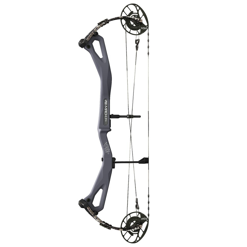 PSE Archery PSE Mach 34 EC RH Charcoal Riser/Elevated II Limbs 29-70 Bow 2234ECRCE2970 in Multiple
