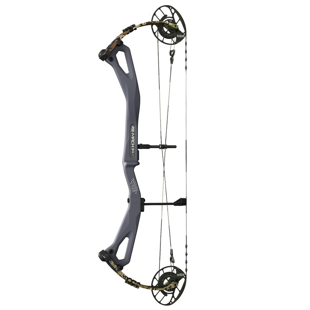 PSE Archery PSE Mach 34 EC RH Charcoal Riser/Sub Alpine Limbs 29-50 Bow 2234ECRGS2950 in Multiple