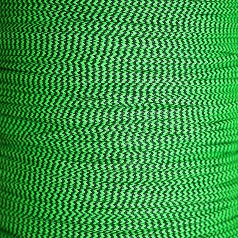 BCY Bowstring BCY Size 24 "D" Loop Rope Fluorescent Green/Black 100ft Spool 24D-FLUORESCENTGRNBLK-100 - BCY Bowstring