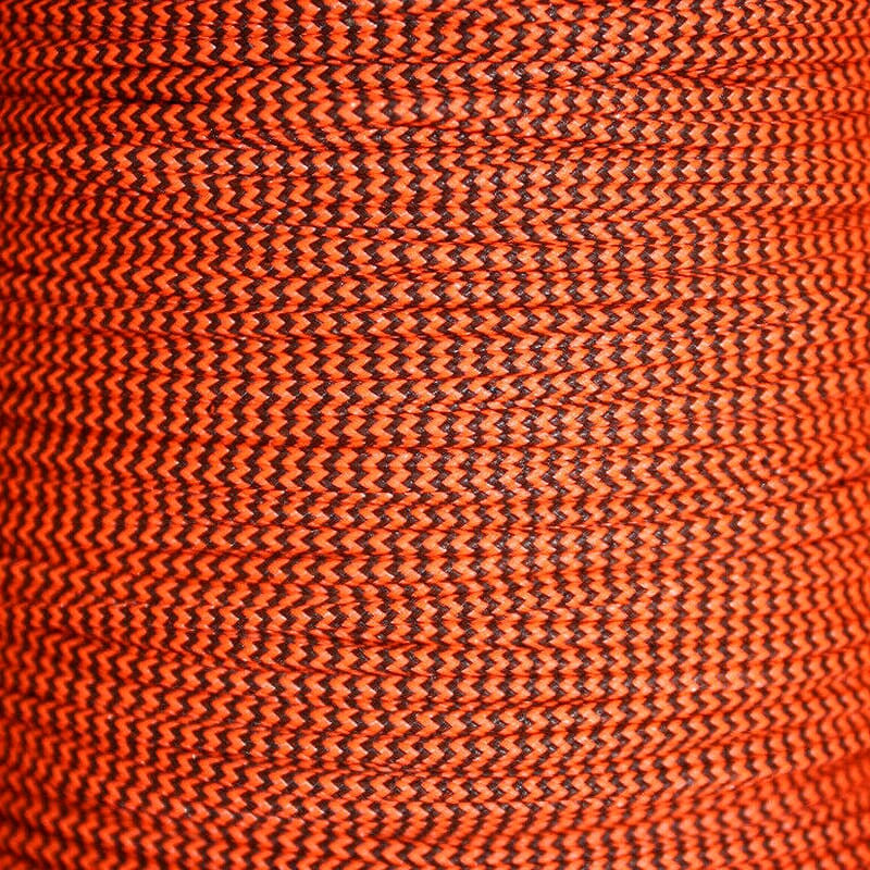 BCY Bowstring BCY Size 24 "D" Loop Rope Fluorescent Orange/Black 100ft Spool 24D-FLUORESCENTORGBLK-100 - BCY Bowstring