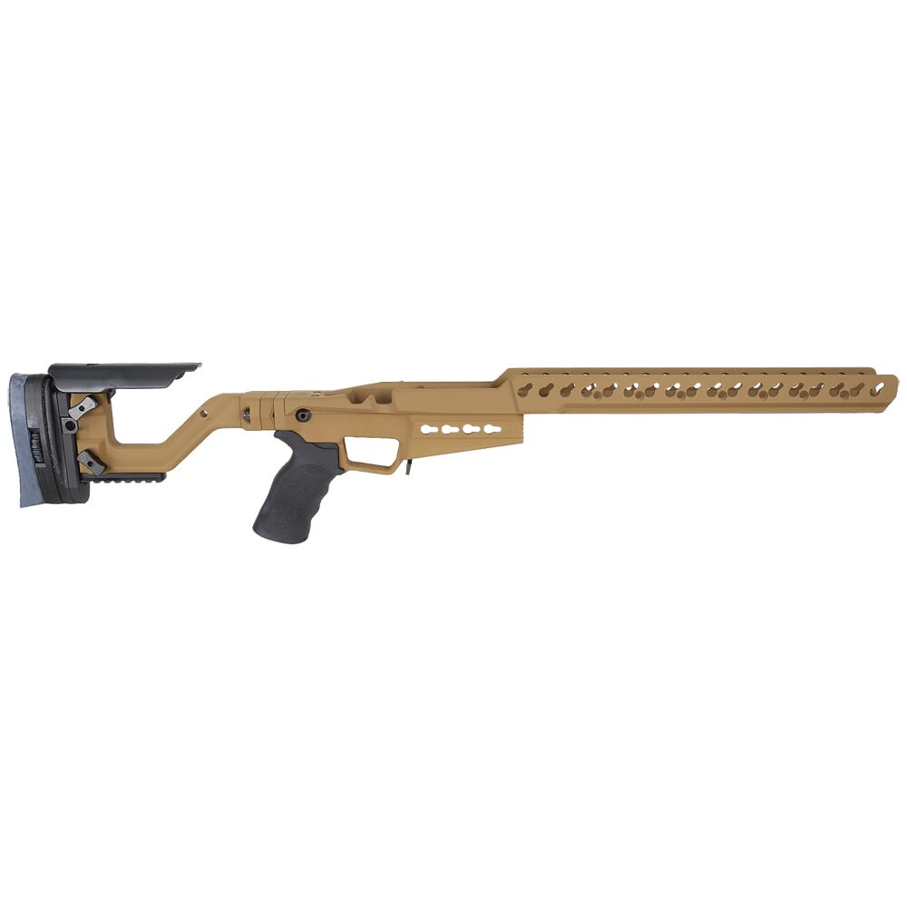 Accuracy International AT-X AICS Rem 700 Short Action/Short Upper Dark Earth Chassis System 29743FI-DE in Flat Dark Earth - Accuracy International