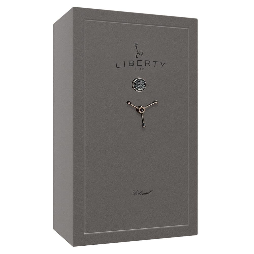 Liberty Safe Colonial Granite Textured 30-Gun Safe w/Black Ink, SecuRam Back Lit Brass eLock & Economy Door Panel - Liberty Safe