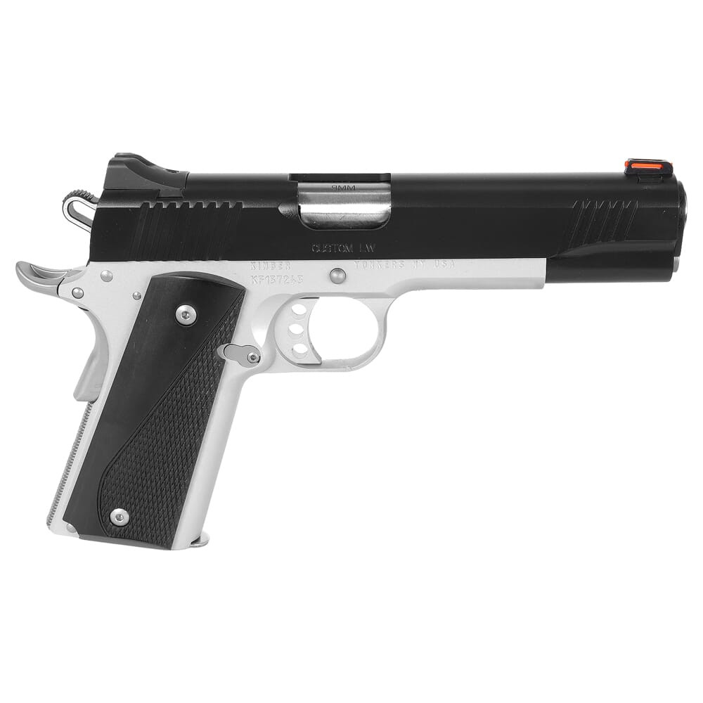Kimber 1911 Custom LW 9mm 5" Bbl Black/Stainless Pistol w/Black Laminate Grips 3700612 - Kimber