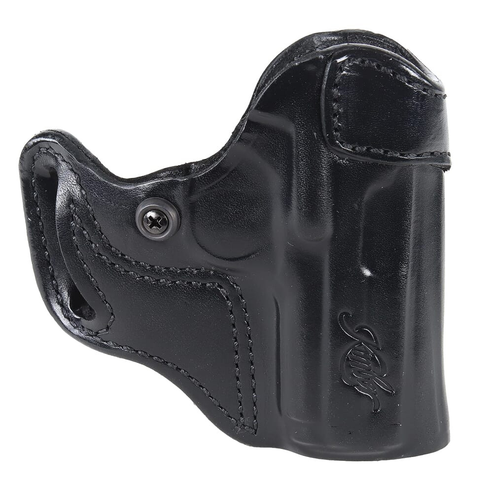 Kimber 1911 Ultra-Size 3" Cross Draw Black Leather Holster w/Kimber Logo by DeSantis 4000202 - Kimber