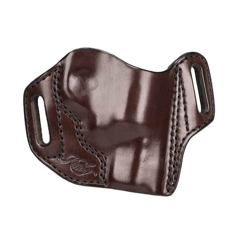 Kimber K6s 2" Full-Length Belt Slide RH Brown Leather Holster w/Kimber Logo by Mitch Rosen 4000282 - Kimber
