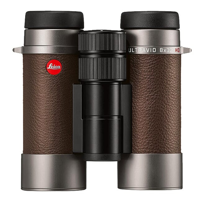 Leica Ultravid 8x32 HD-Plus Binoculars w/ Brown Calf Leather Trim 40099 - Leica