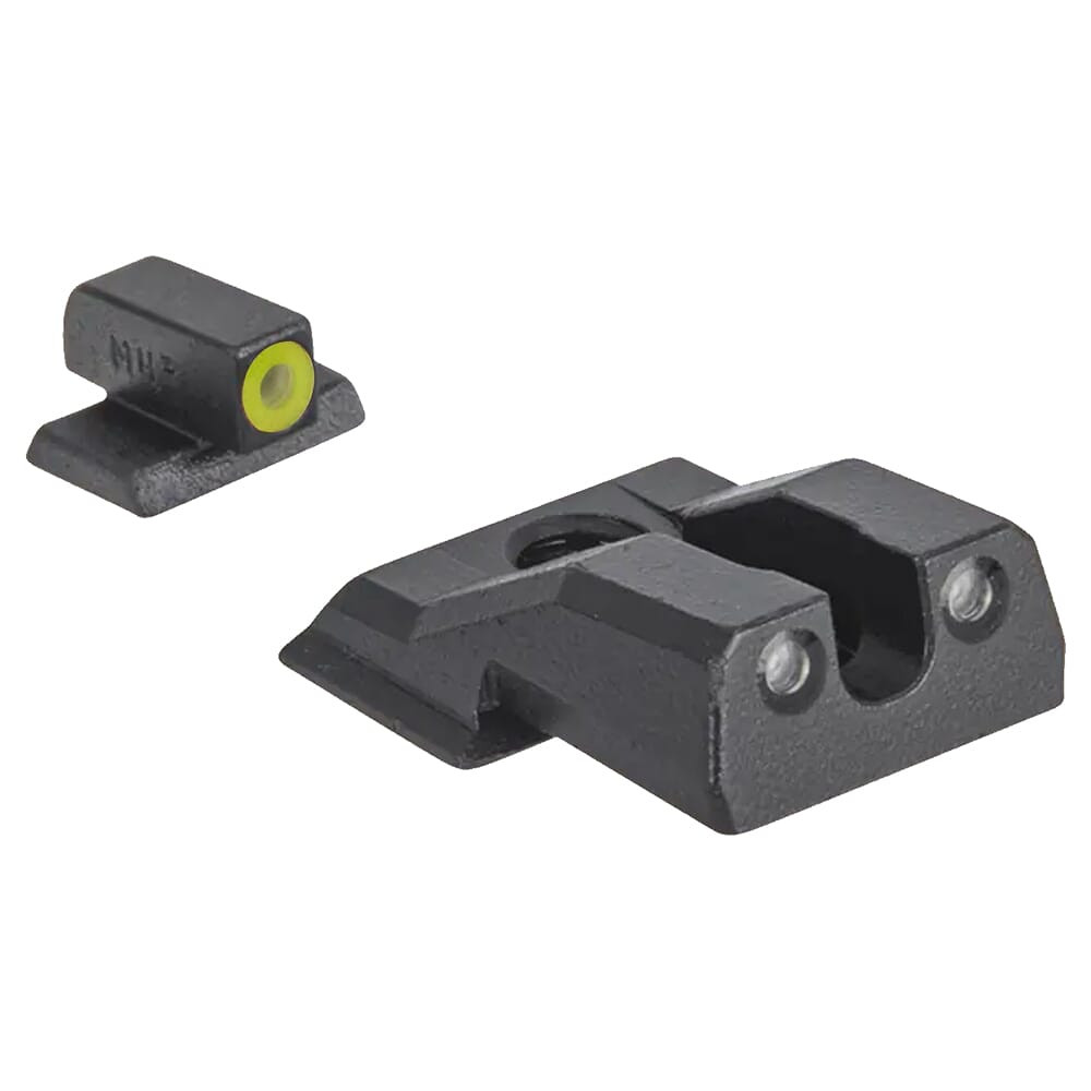 Meprolight USA Meprolight Hyper-Bright S&W M&P EZ Yellow Ring/Green Fixed Pistol Sight Set 417713121 - Meprolight USA