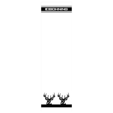 Bohning Archery Bohning 4" Standard White Deer Wrap 13pk 501001WHD - Bohning Archery