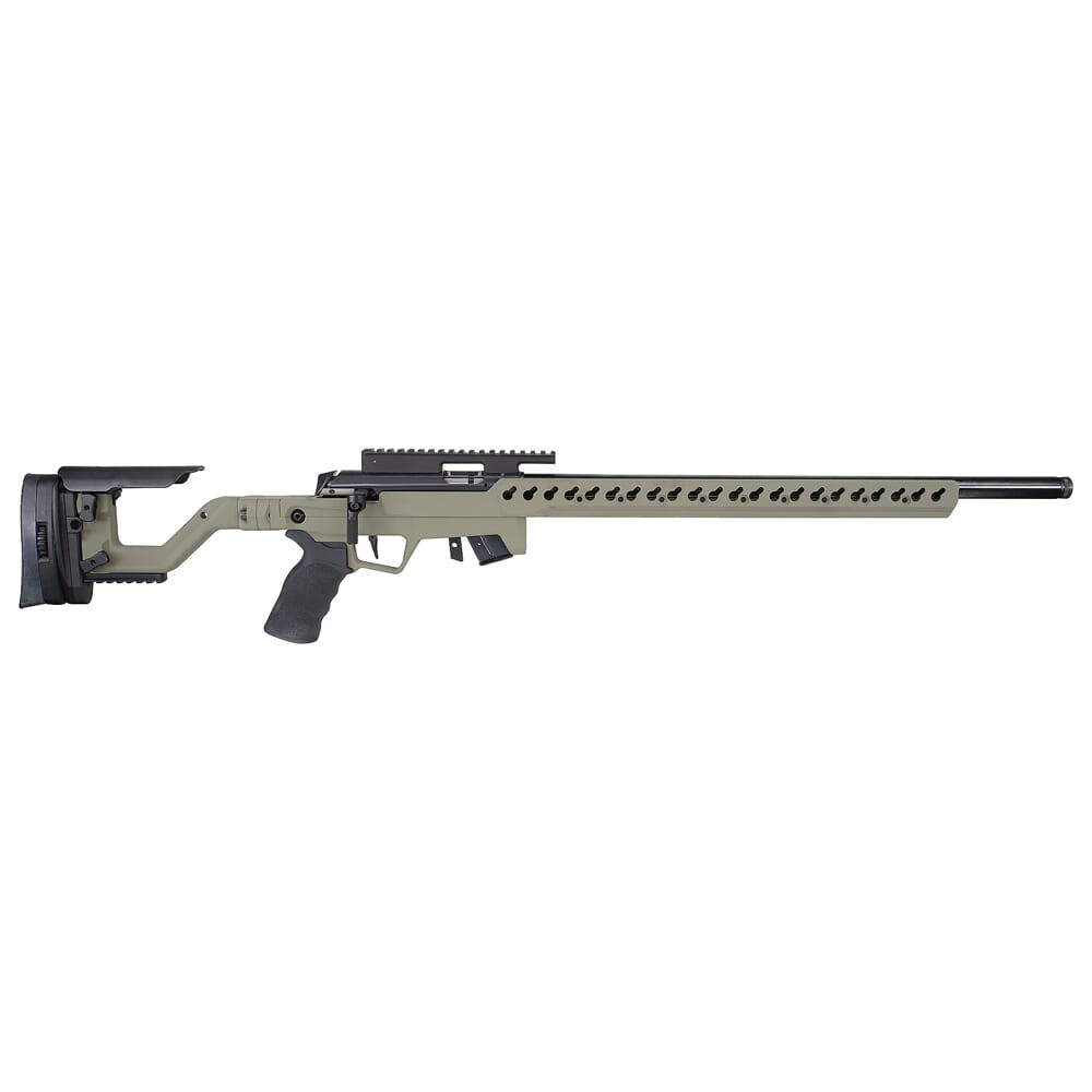 Anschutz 1727F .22 LR 23" Bbl Sage Green Rifle w/5020 2-Stage Trigger AI AT-X Chassis & 30MOA Rail 0A016793AIFR - Anschutz