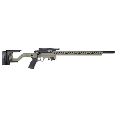 Anschutz 1727F .22 LR 23" Bbl Sage Green Rifle w/5020 2-Stage Trigger AI AT-X Chassis & 30MOA Rail 0A016793AIFR - Anschutz