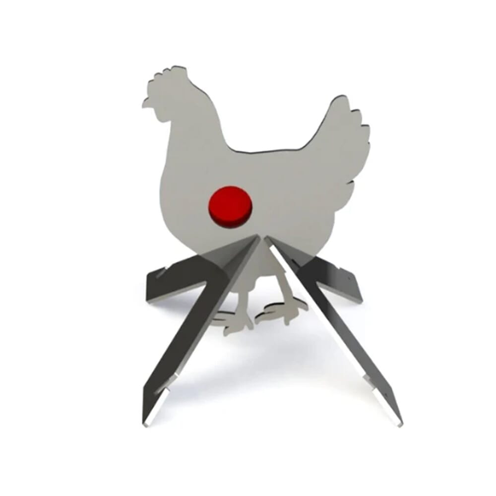 Precision Targets 1/4" Life-Size Chicken w/Reactive Vitals & Stand 1-4-LSCRVS - Precision Targets
