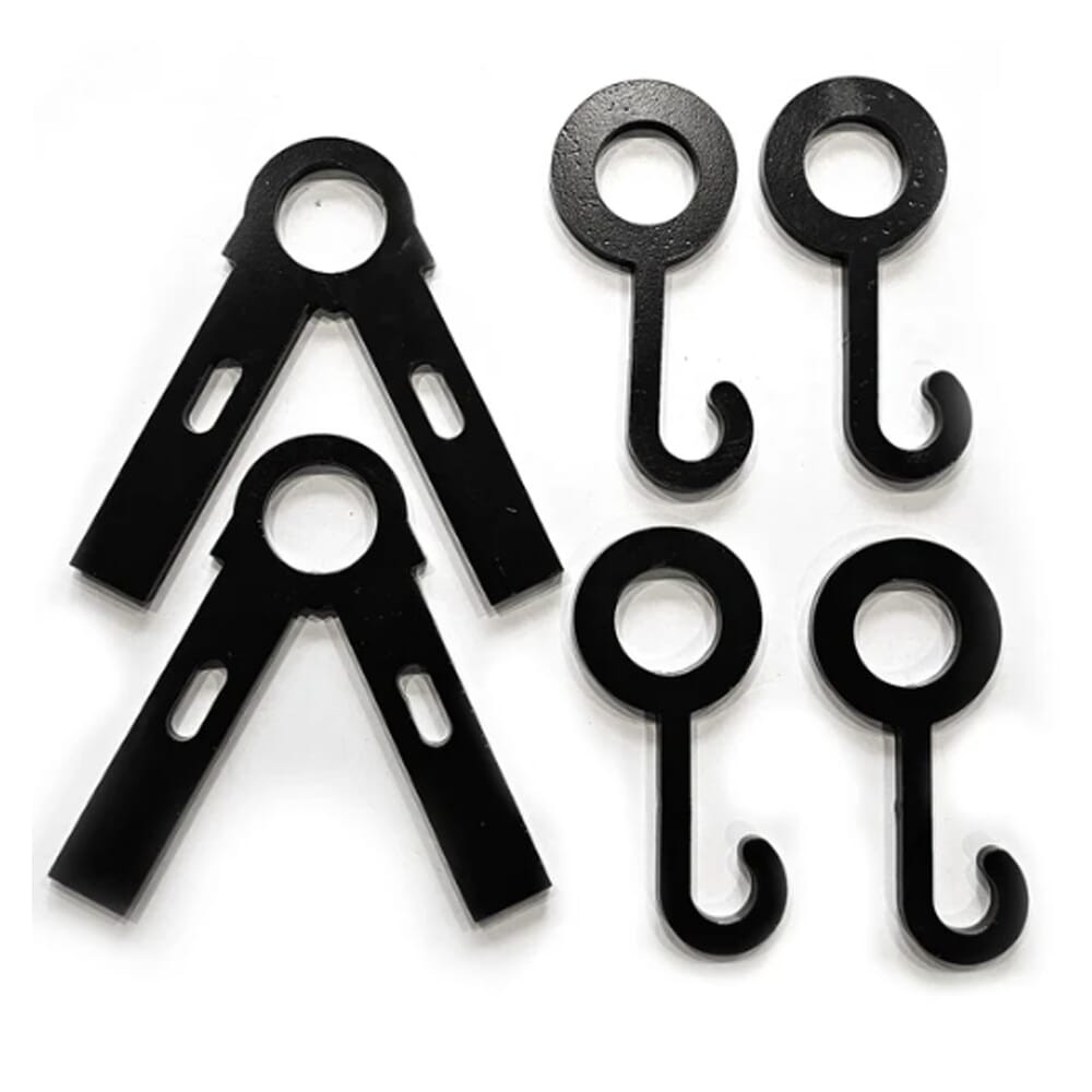 Precision Targets 1" Conduit Leg/Cross Bar Brackets w/4 Gong Hooks 1-CLCBB-4GH - Precision Targets