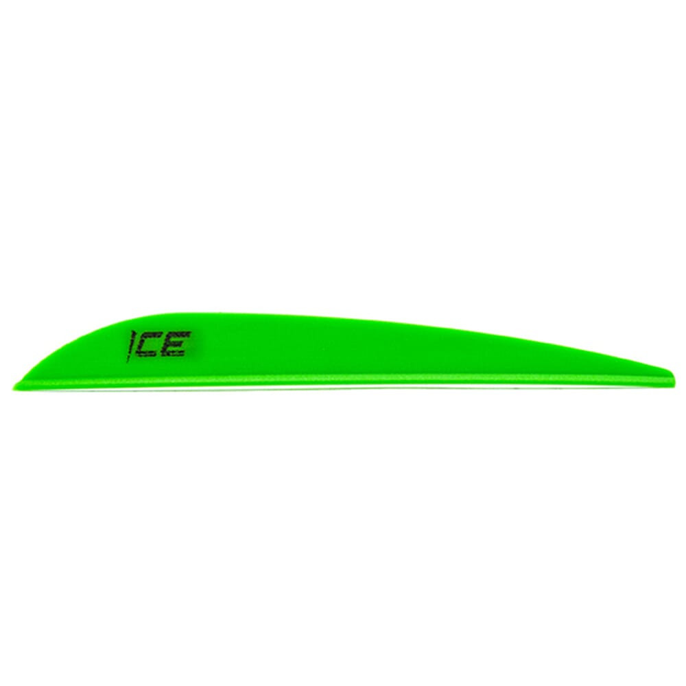 Bohning Archery Bohning Ice Vane 3" Neon Green 100pk 101022NG3 - Bohning Archery