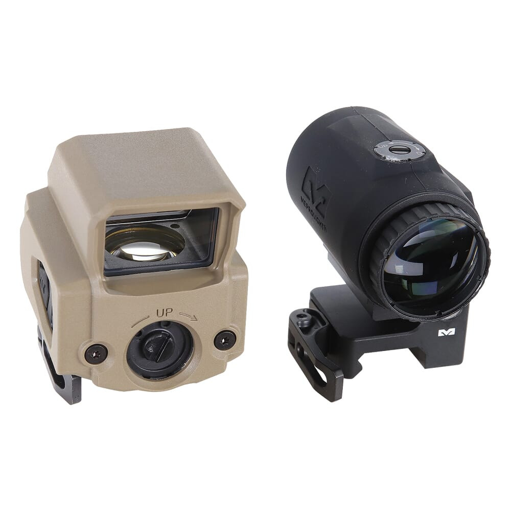 Meprolight USA Mepro Tru-Vision Reflex Sight + MMX3 Magnifier FDE 1.93 Combo 65028016 - Meprolight USA