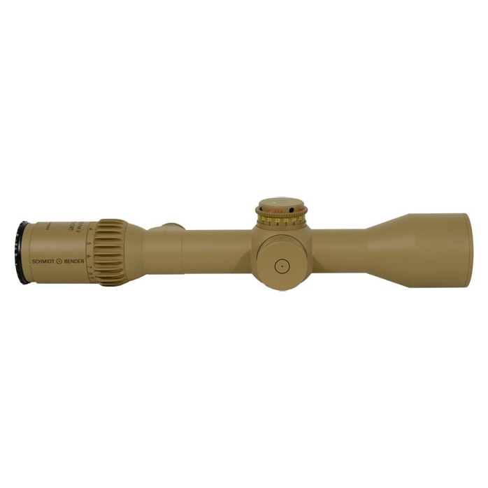 Schmidt Bender PMII Ultra Short Riflescope 3-20x50 L/P H59 .1 MRAD LT Low MTC CW - Capped Windage Turret - Pantone