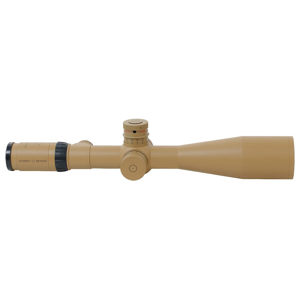 Schmidt Bender 5-25x56 PM II FFP LRR-MIL DT MTC LT / ST ZC LT 0.1 mrad ccw RAL8000 Riflescope 677-945-41C-B2-A8 - Schmidt Bender