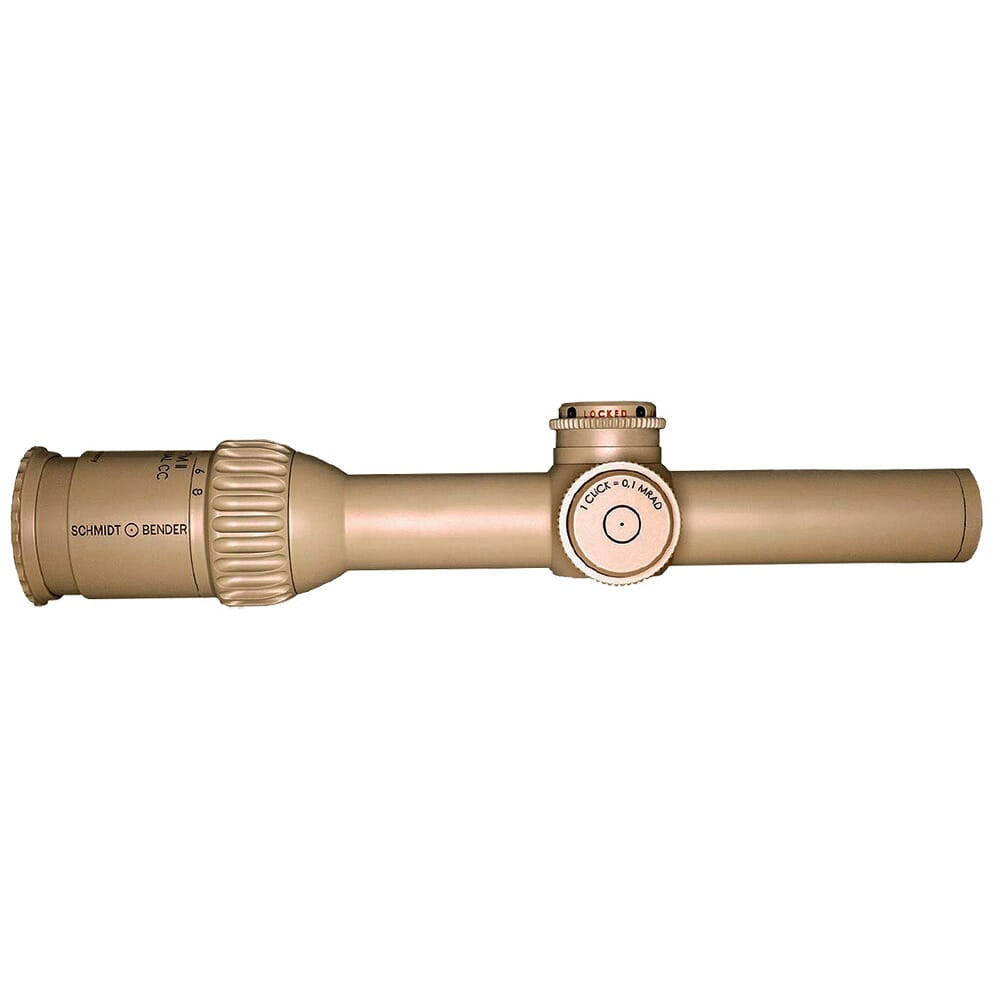 Schmidt Bender 1-8x24 PM II ShortDot Dual CC MDR ST LT MTC / ST LT ZC 0.1 mrad cw Pantone 7504M Riflescope 683-846-44E-K1-H1 - Schmidt Bender