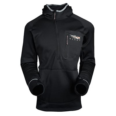 Sitka Gear Sitka Solids Women's Fanatic Hoody Sitka Black X Small 70010-BK-XS Jacket - Sitka Gear
